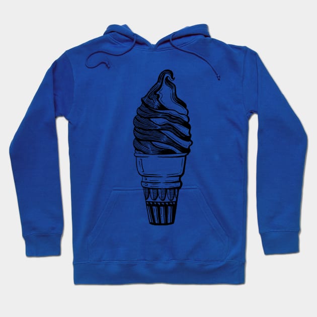 Ice Cream Swirl Hoodie by stacybeeart